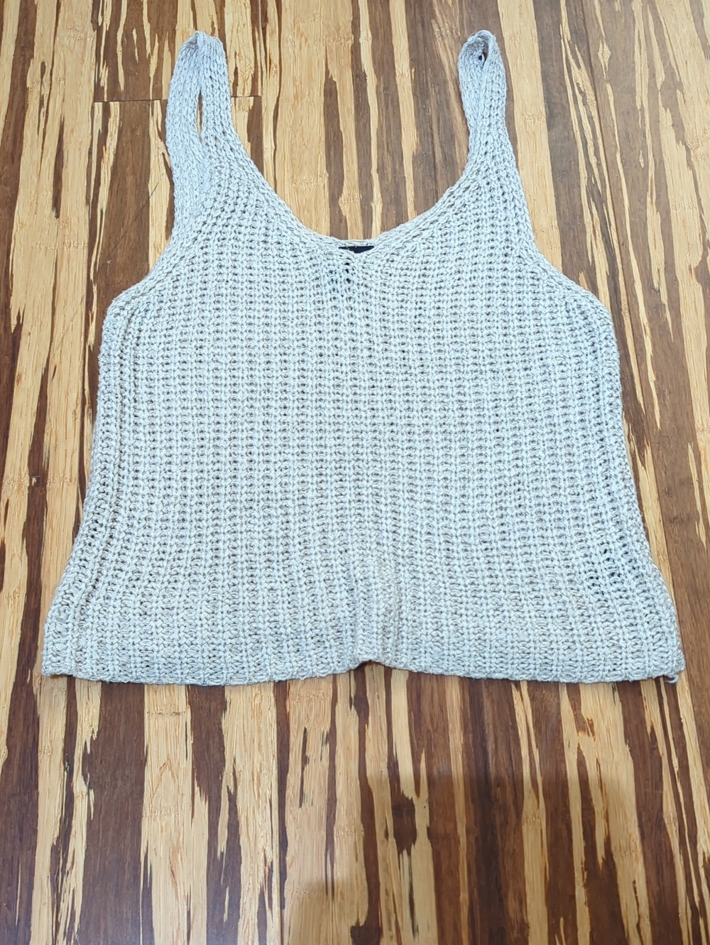 Moon & Madison Cream Knit Tank Top